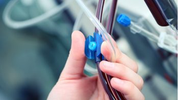 Pre and post-dialysis examination of the body temperature, planned medication, and biochemistry.